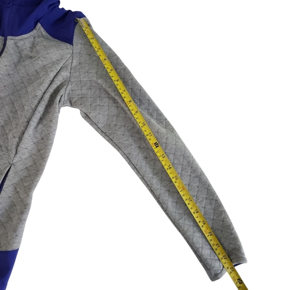 SALOMON Women's Elevate FZ Midlayer gray and purple (or blue) size small - Picture 14 of 15